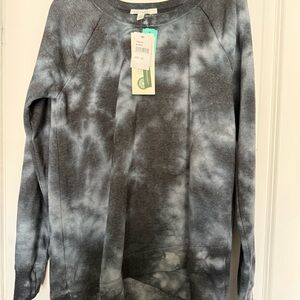 Threads 4 Thought Charcoal Tie-Dye Crewneck Sweater